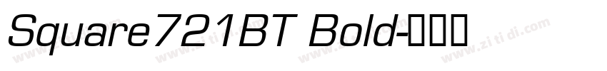 Square721BT Bold字体转换